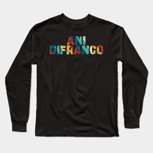 Retro Color - Ani Difranco Long Sleeve T-Shirt